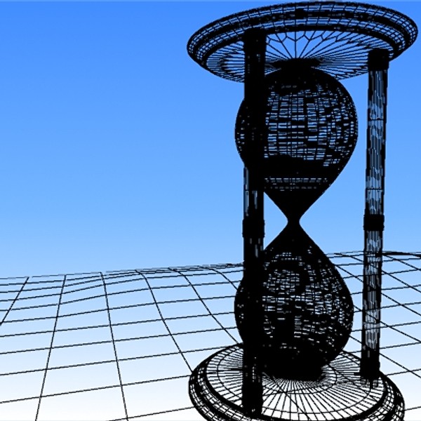 free max mode photorealistic hourglass - Photorealistic Hour glass by parkmike