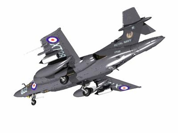 hawker siddely buccaneer bomber 3d model - Hawker Siddely Buccaneer S2 by pbratt