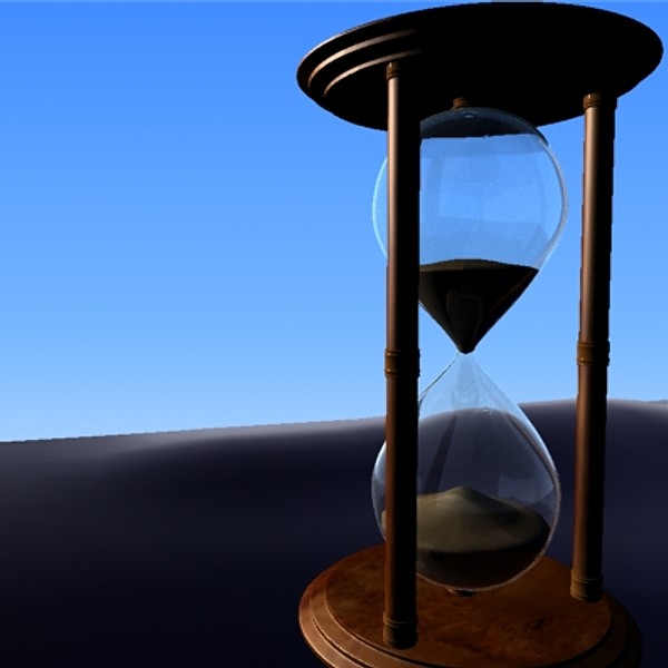 free max mode photorealistic hourglass - Photorealistic Hour glass by parkmike