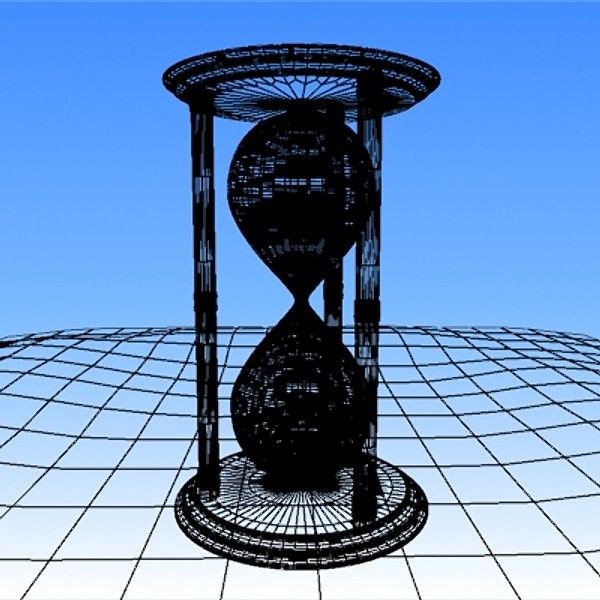 free max mode photorealistic hourglass - Photorealistic Hour glass by parkmike
