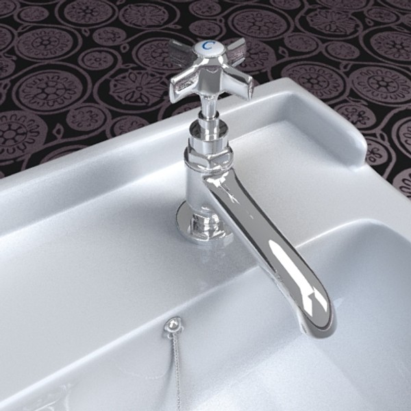 washing basin 3d obj - Wash basin by Peter Zk
