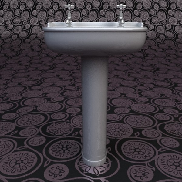 washing basin 3d obj - Wash basin by Peter Zk