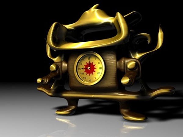 3ds antique clock - Antique Clock by Whong