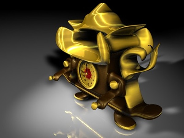 3ds antique clock - Antique Clock by Whong