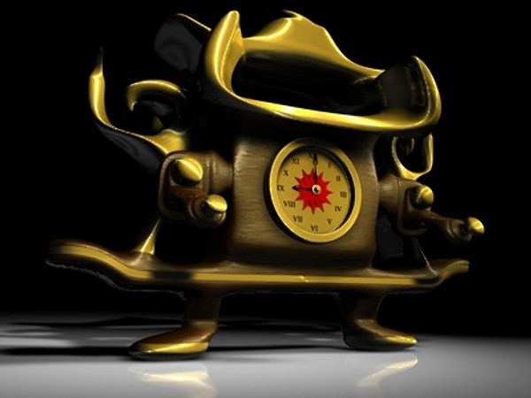 3ds antique clock - Antique Clock by Whong