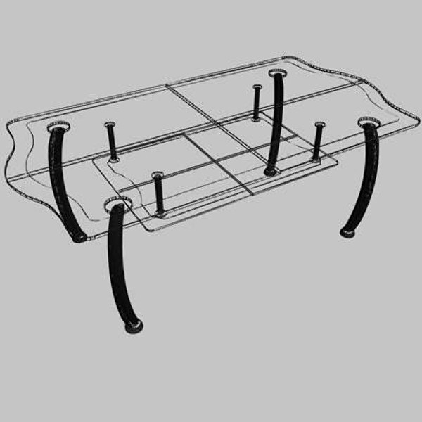 center table 3d model - Center Table_07 by sabah_au