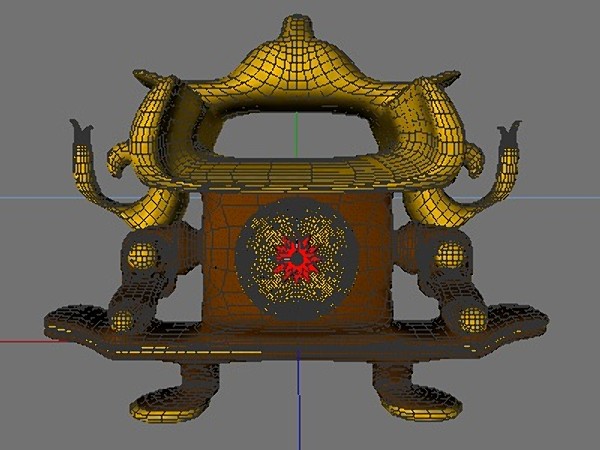3ds antique clock - Antique Clock by Whong