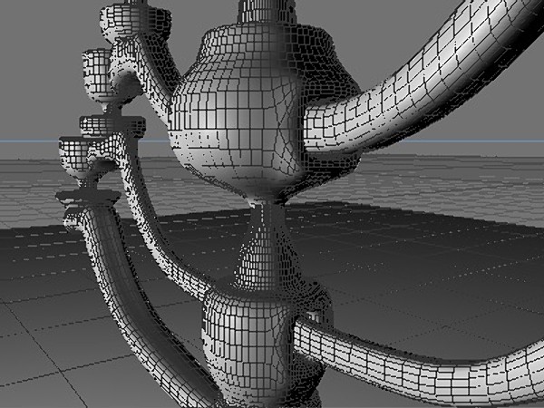 jewish menora c4d - Menorah by Whong