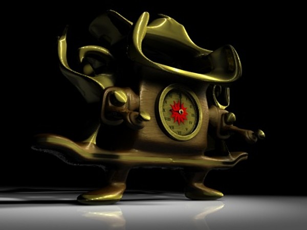 3ds antique clock - Antique Clock by Whong