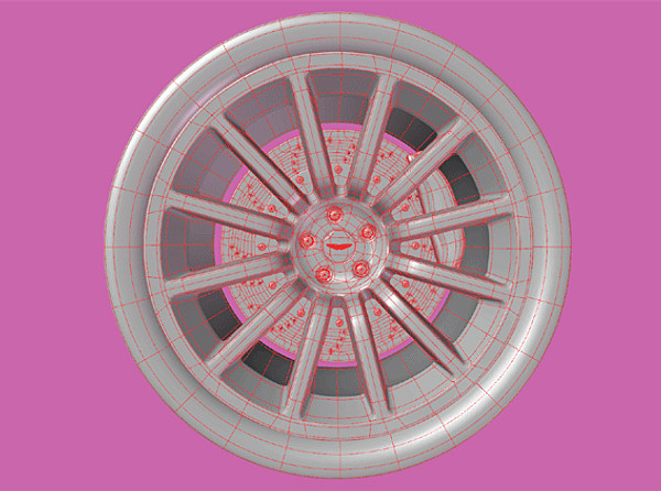 wheel rims 3d lwo - Wheel by Ideas Unlimited