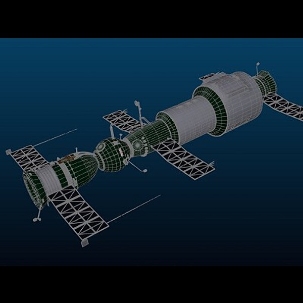 soyuz 1 salyut spacecraft max - Soyuz 1 with Salyut 1 by PerspectX