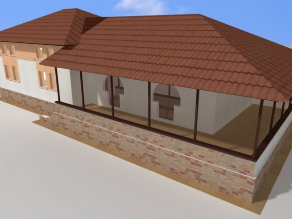 3d model home building - Restaurant by studiorender