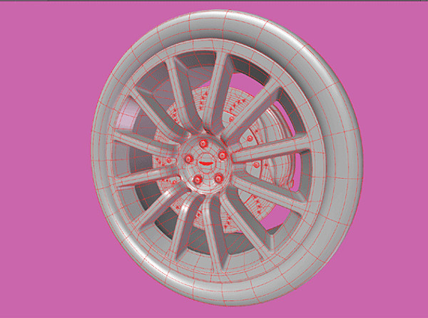 wheel rims 3d lwo - Wheel by Ideas Unlimited