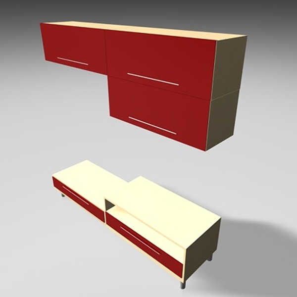 italian furniture dressers armchairs 3d model - Furniture Collection VOL I by desigm