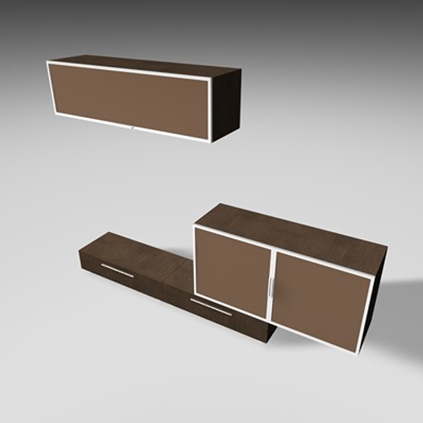 italian furniture dressers armchairs 3d model - Furniture Collection VOL I by desigm