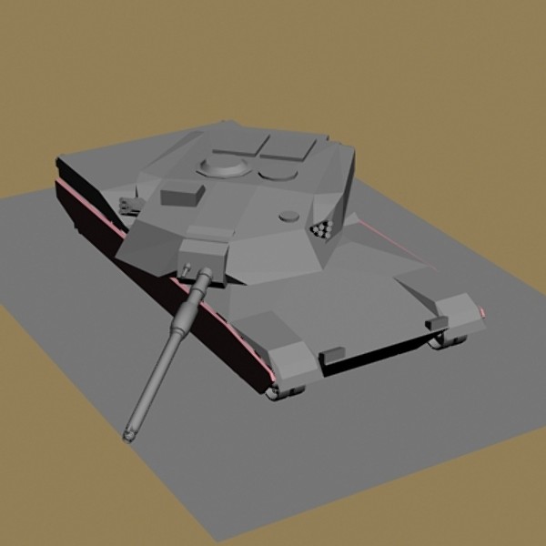 3d model burned m1 abrams tank - Burned out M1 Abrams low poly by Blackraven Studios