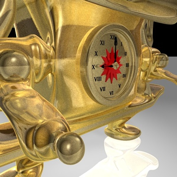 3ds antique clock - Antique Clock by Whong