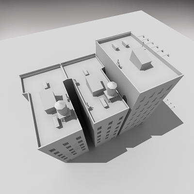 downtown building 2 3d model - Down Town Building 2 by Imagework