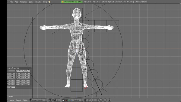 free female bump spec 3d model - female... by japrogramer