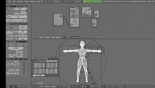 free female bump spec 3d model - female... by japrogramer