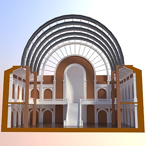 3d model mall hall - Hall by Marcin Kurczewski