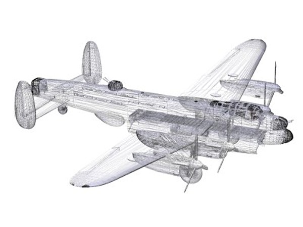 3d model avro lancaster - Avro Lancaster B1 GH by pbratt