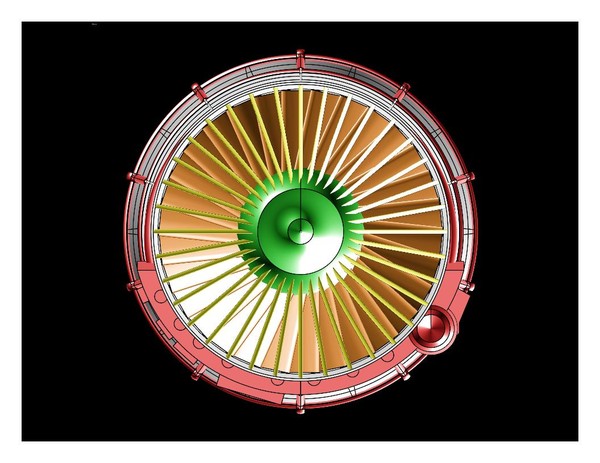 dwg military aircraft engine assembly - Military Aircraft Engine Assembly Model by RodgerSaintJohn
