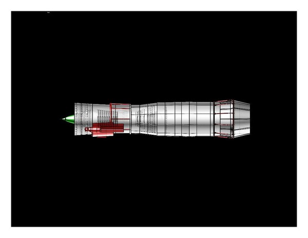 dwg military aircraft engine assembly - Military Aircraft Engine Assembly Model by RodgerSaintJohn