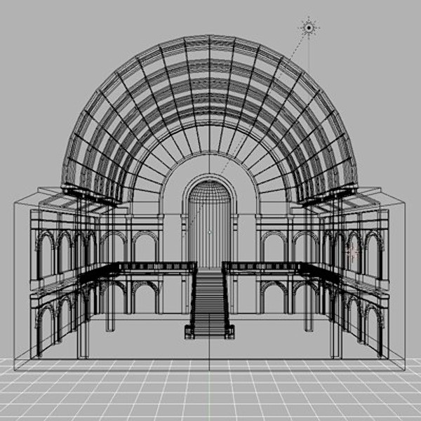 3d model mall hall - Hall by Marcin Kurczewski