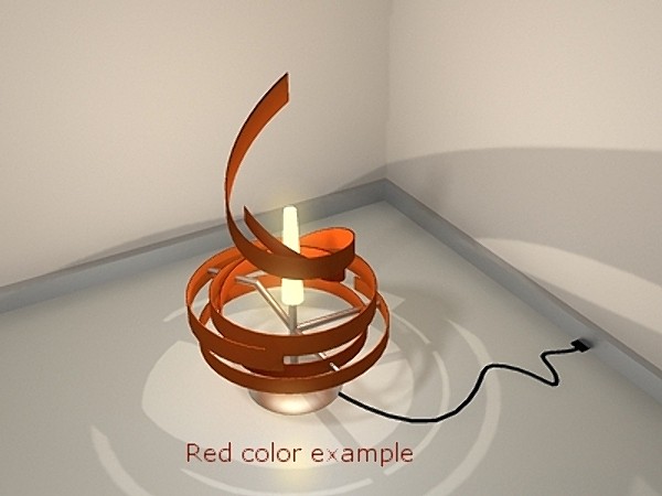 3d model helix lighter - Spiral_light_FRstage1.zip by Miguel Q