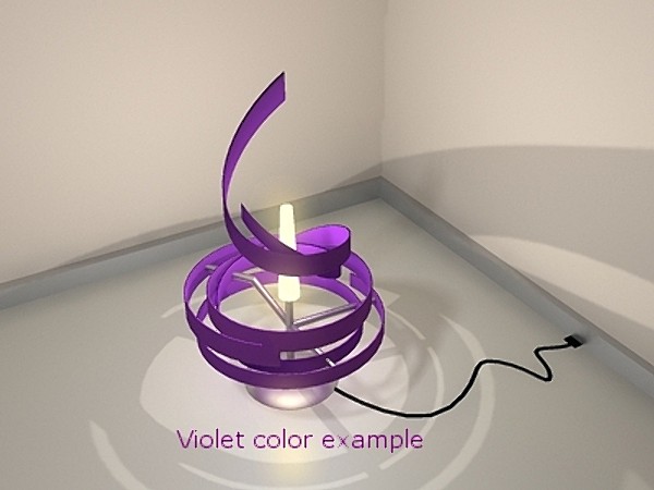 3d model helix lighter - Spiral_light_FRstage1.zip by Miguel Q