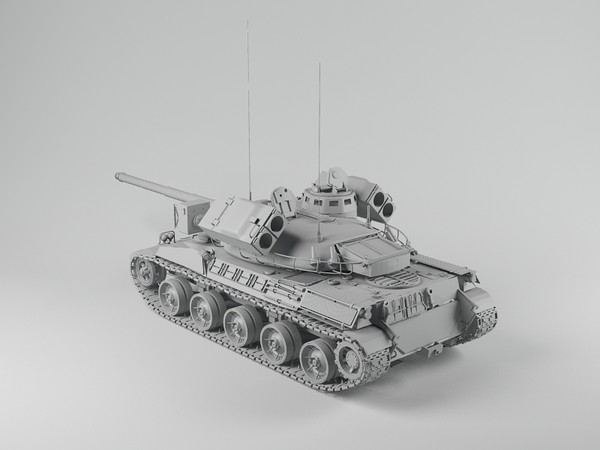 3d amx-30 main battle tank model - AMX-30 Main Battle Tank Launcher by dentonvanzan