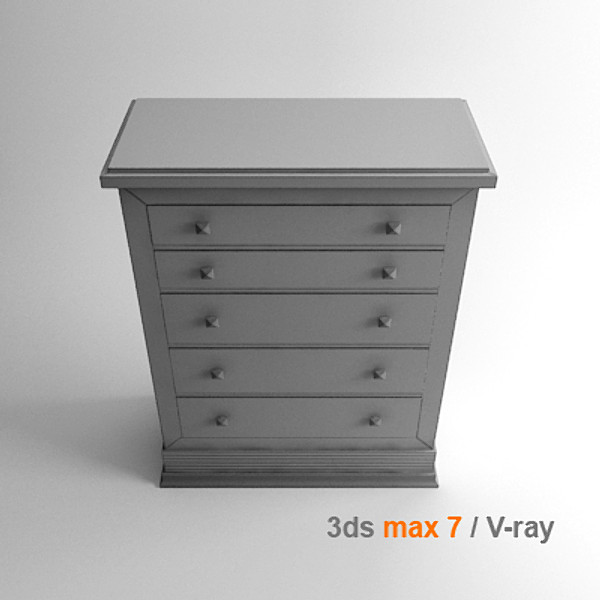 3ds design frank lloyd - Chest by lajhar