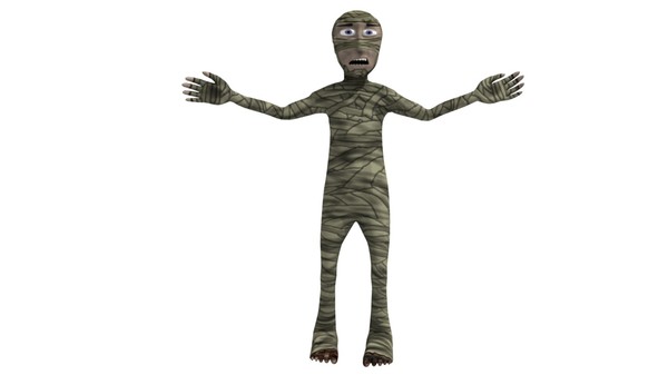 3d egyptian mummy cartoon model - Cartoon Egyptian Mummy by robman88