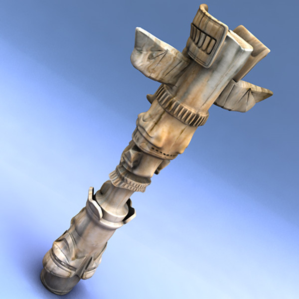 indian totem 3d model - Totem by C4DmodelSHOP
