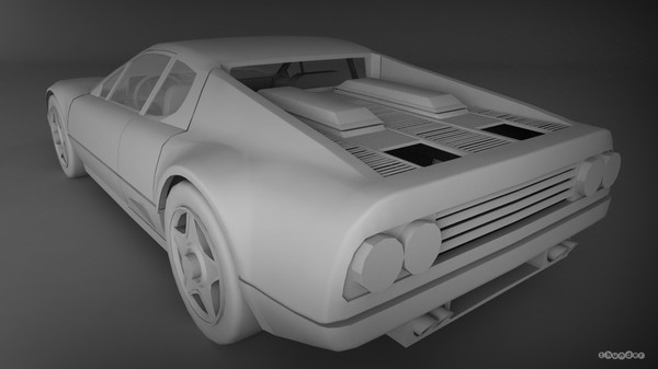 ferrari 512bb 3d model - Ferrari 512bb by Thunderzpolski