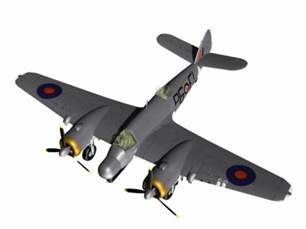 3d model bristol beaufighter fighter tfx - Bristol Beaufighter TFX by pbratt