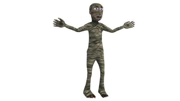 3d egyptian mummy cartoon model - Cartoon Egyptian Mummy by robman88