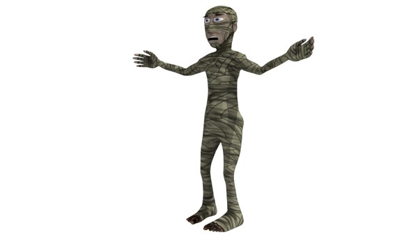 3d egyptian mummy cartoon model - Cartoon Egyptian Mummy by robman88