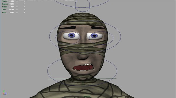 3d egyptian mummy cartoon model - Cartoon Egyptian Mummy by robman88