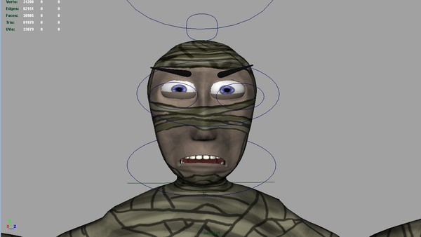 3d egyptian mummy cartoon model - Cartoon Egyptian Mummy by robman88