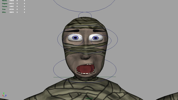 3d egyptian mummy cartoon model - Cartoon Egyptian Mummy by robman88
