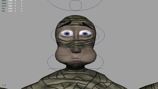 3d egyptian mummy cartoon model - Cartoon Egyptian Mummy by robman88