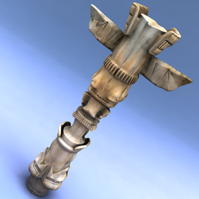indian totem 3d model - Totem by C4DmodelSHOP