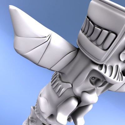 indian totem 3d model - Totem by C4DmodelSHOP