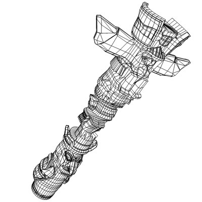 indian totem 3d model - Totem by C4DmodelSHOP