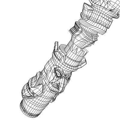 indian totem 3d model - Totem by C4DmodelSHOP