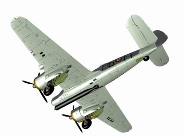 3d model bristol beaufighter fighter tfx - Bristol Beaufighter TFX by pbratt