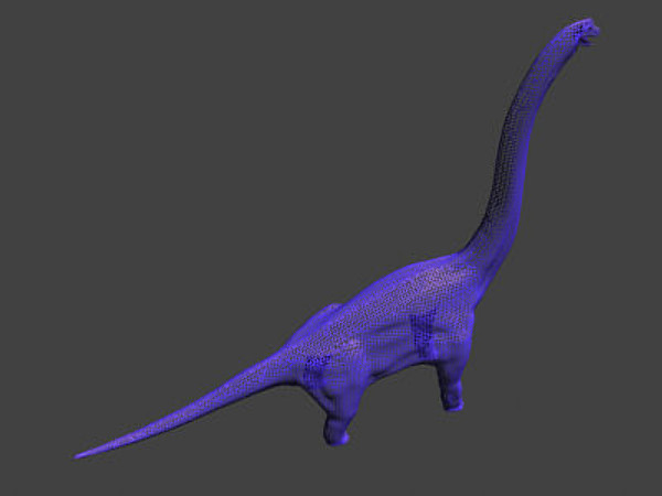 3d model of jurassic brachiosaur - True JP Brachiosaur OBJ by Virtual creator