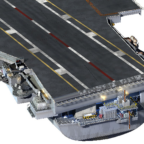 3d forrestal supercarrier uss model - CV60_Sara.zip by ptstudio